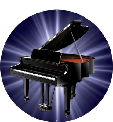 2" Piano Sticker