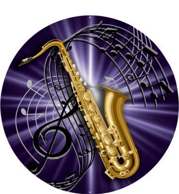 2" Saxophone Sticker