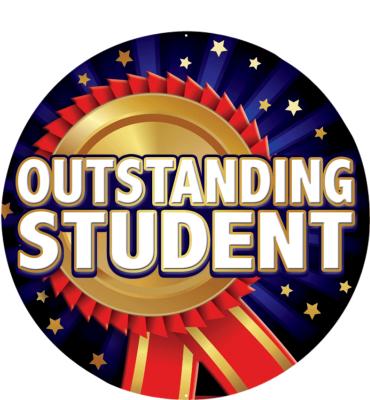 2" Outstanding Student Sticker