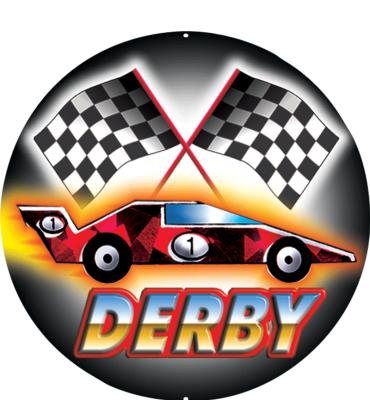 2" Derby Car Sticker