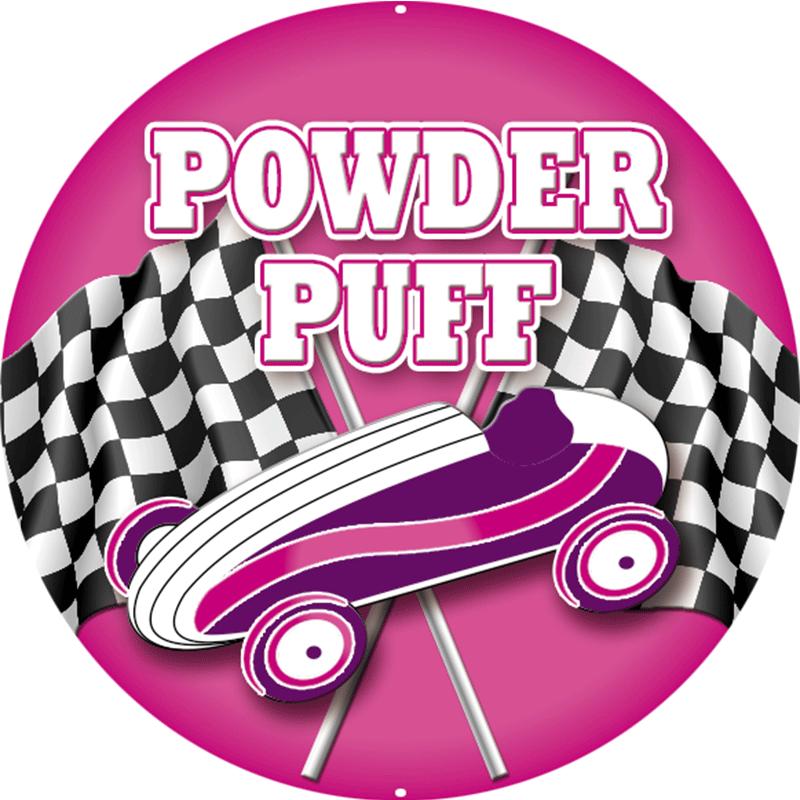 2" POWDER PUFF DERBY STKR