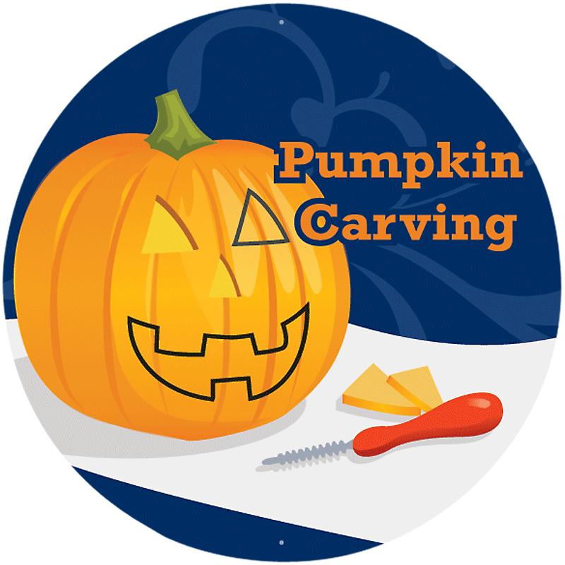 2" HALLOWEEN PUMPKIN CARV STKR