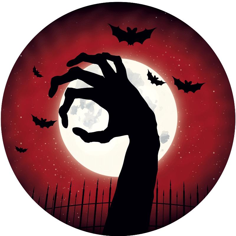 2" HALLOWEEN ZOMBIE HAND STK