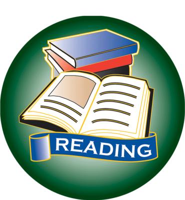 2" Reading Open Book Sticker