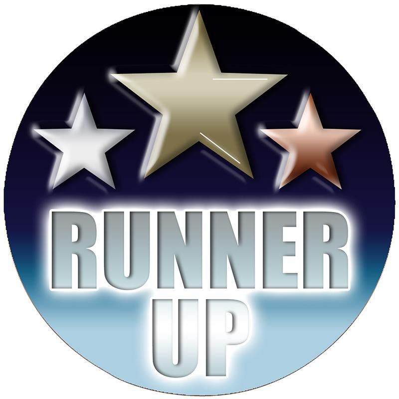2" RUNNER UP STICKER
