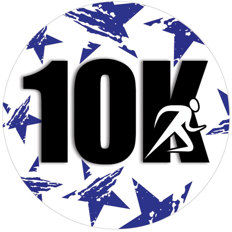 2" 10K BLUE STARS STICKER