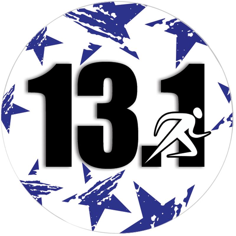 2" 13.1 MILES BLUE STARS STKR