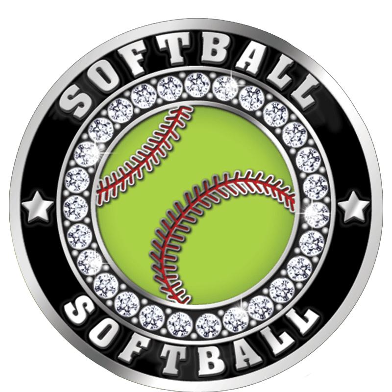 2" SOFTBALL ICE STICKER