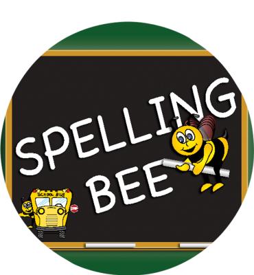 2" Spelling Bee Chalkboard Sticker
