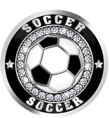 2" Soccer Ice Sticker