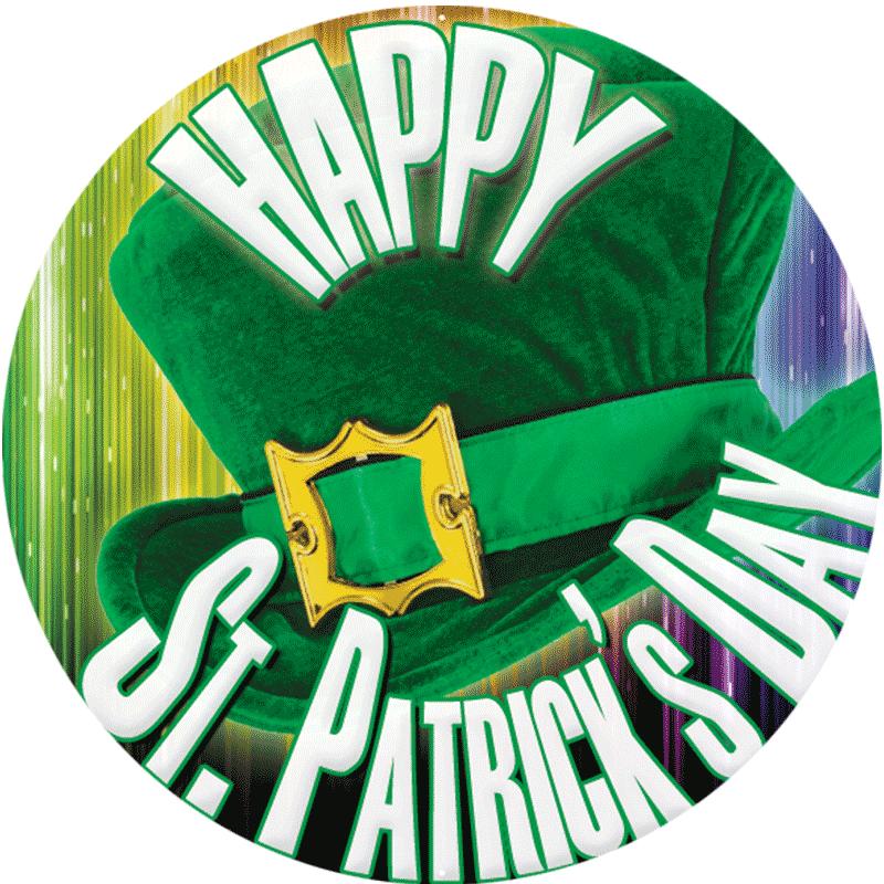 2" HAPPY ST PATRICKS DAY STKR