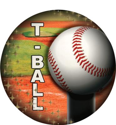 2" T-Ball Vintage Sticker