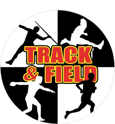 2" Track & Field Silhouette Sticker