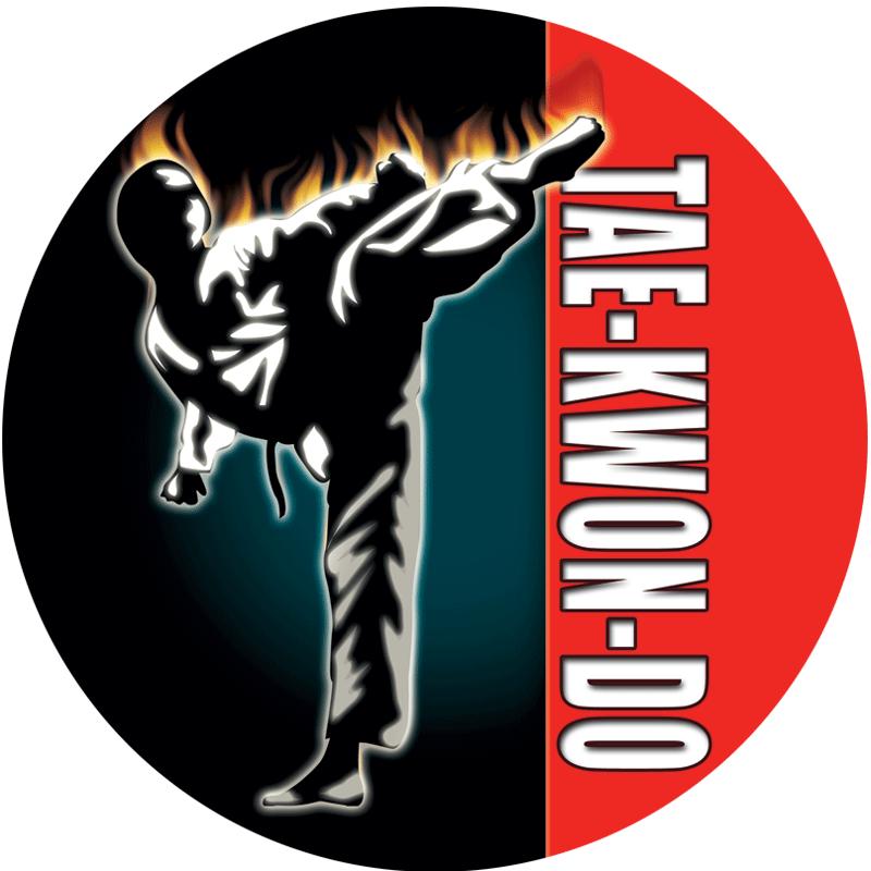 2" TAEKWONDO KICK STICKER
