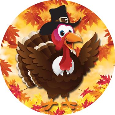 Happy Thanksgiving - Turkey Football' Sticker