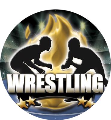 2" Wrestling Titan Sticker