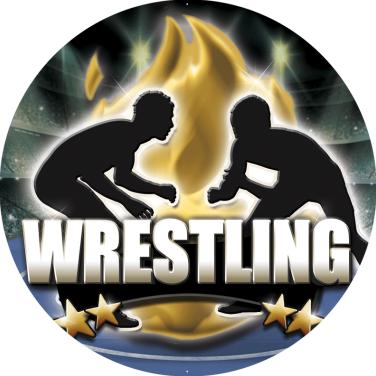 2 Wrestling Stickers  2 Wrestling Titan Sticker