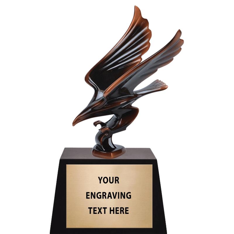 10" SOARING EAGLE BRONZE TRP