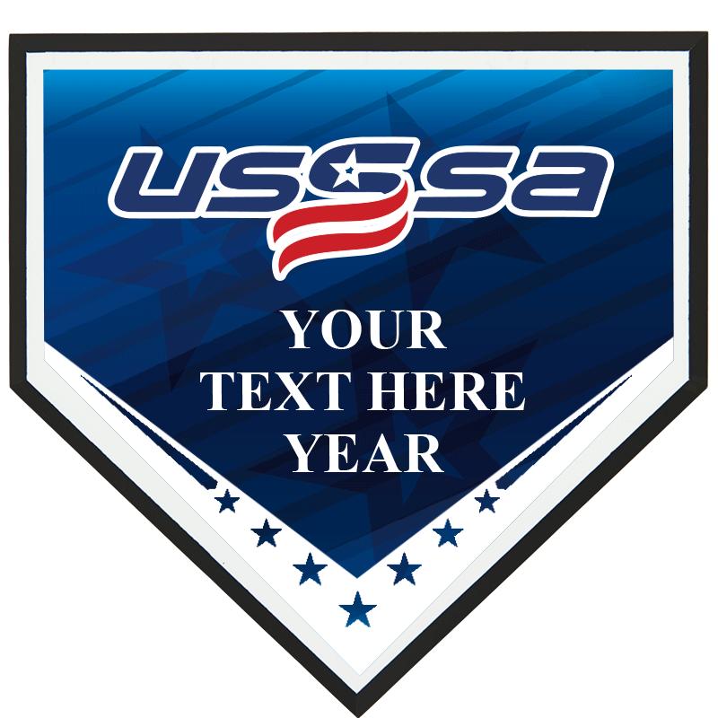 6 X 6 USSSA HOME PLATE PLAQUE