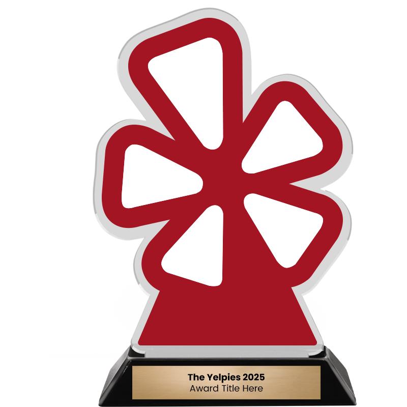 7" YELP ACRYLIC ON BASE