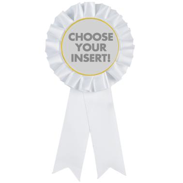 4rt Ribbon 4-H Ribbons | 4H White Insert Rosette Ribbon