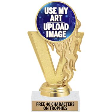 Custom Insert Trophies | Custom Fireball Insert Trophy