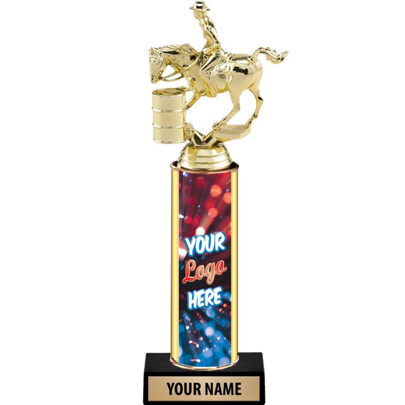 Unique Rodeo Prizes Rodeo Custom Logo Trophies - Crown Awards