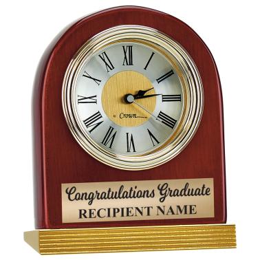 Award Clocks | Graduation Rosewood Clock