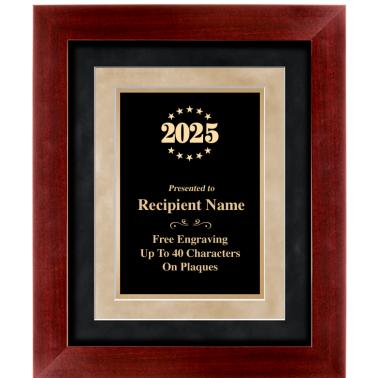 Framed Awards | Cherry Wood Frame Plaque