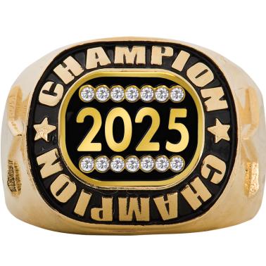 Soccer Rings | Gold Championship Insert Soccer Ring