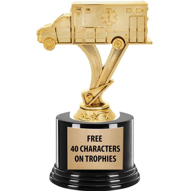 Delivery Rescue Trophy Ambulance Trophies | Ambulance Medals | Ambulance Plaques and Awards