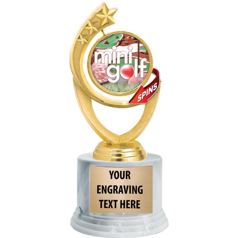 Mini Loop Trophy Mini Golf Trophies | Mini Golf Medals | Mini Golf Plaques and Awards
