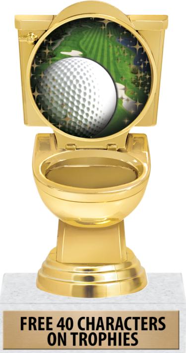Insert Golf Trophies For The Loser Toilet Golf Trophy