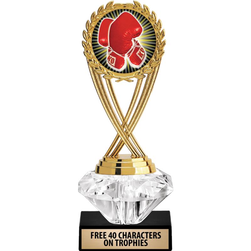 Boxing Abstract Trophy Boxing Trophies - Crown Awards