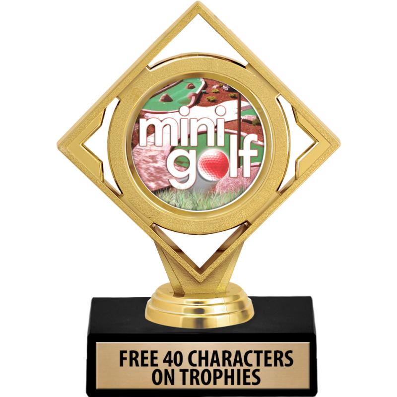 Mini Loop Trophy Mini Golf Trophies - Crown Awards