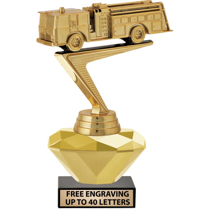 Delivery Rescue Trophy Firefighter Trophies - Crown Awards