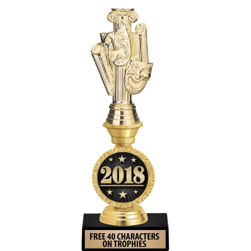 Dramatic Trophy Design Drama Trophies - Drama Medals - Drama Plaques and Awards
