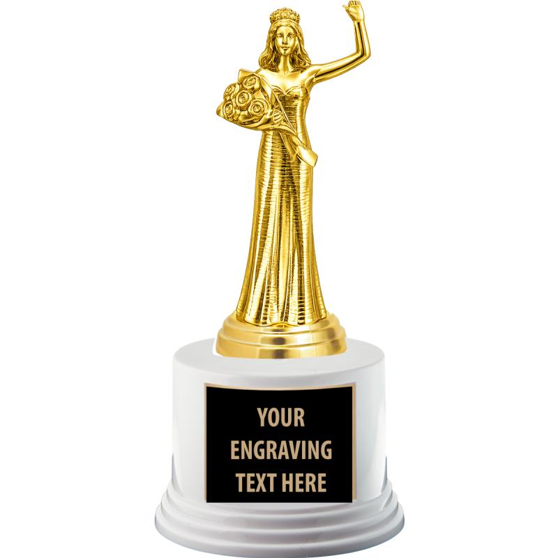 Sample Pageant Thropy Beauty Trophies, Medals, Plaques - Crown Awards