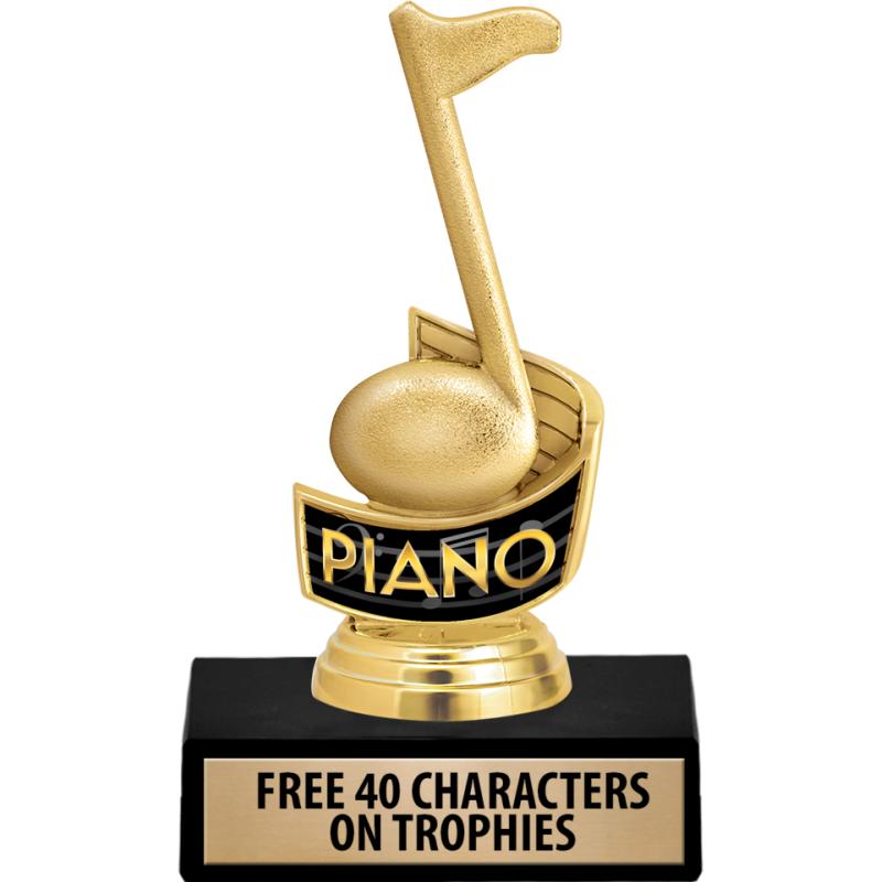 8th Note Trophy Piano Trophies - Crown Awards