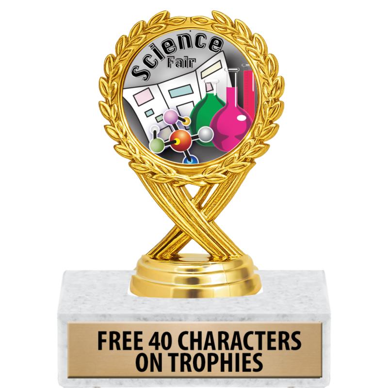 Science Trophy Custom Science Fair Trophies - Crown Awards