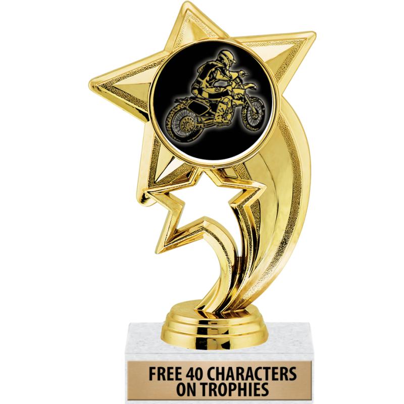 Motorcycle Racer Trophy Motocross Trophies - Motocross Medals - Motocross Plaques and Awards