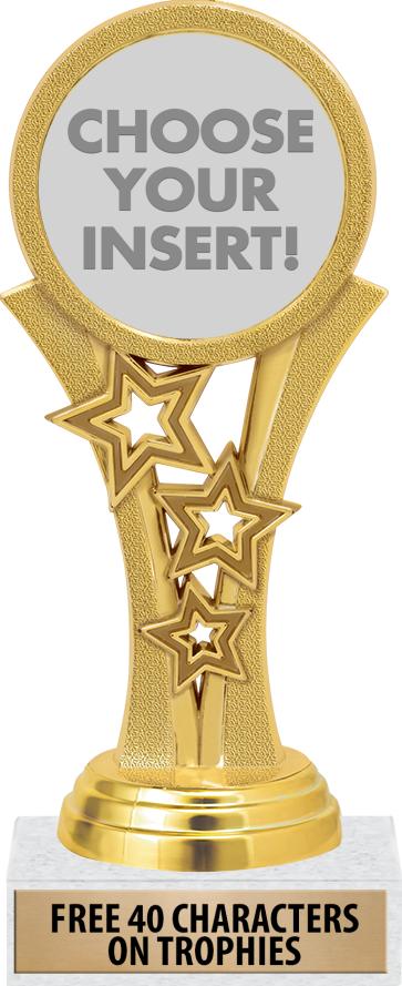 5 1/2 Gold Starbeam Trophies - Custom Participation Trophies