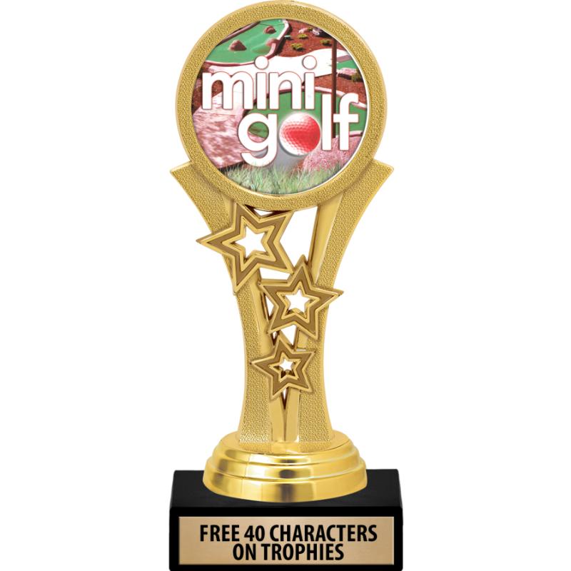 Mini Loop Trophy Mini Golf Trophies | Mini Golf Medals | Mini Golf Plaques and Awards
