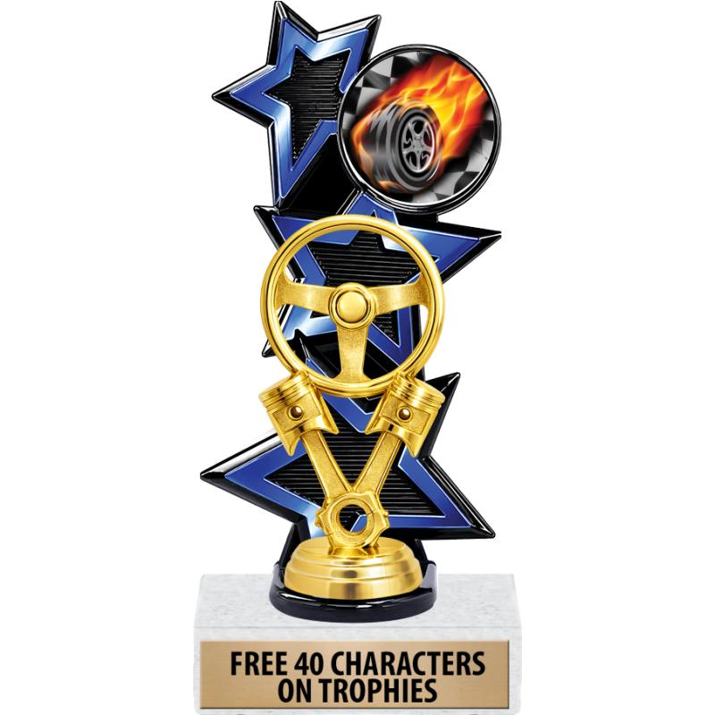 Auto Racing Trophy Statues Auto Trophies - Auto Medals - Auto Plaques and Awards