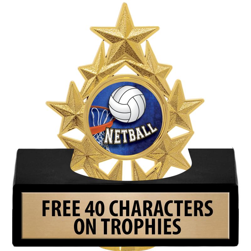 Netball Trophies - Netball Medals - Netball Plaques and Awards