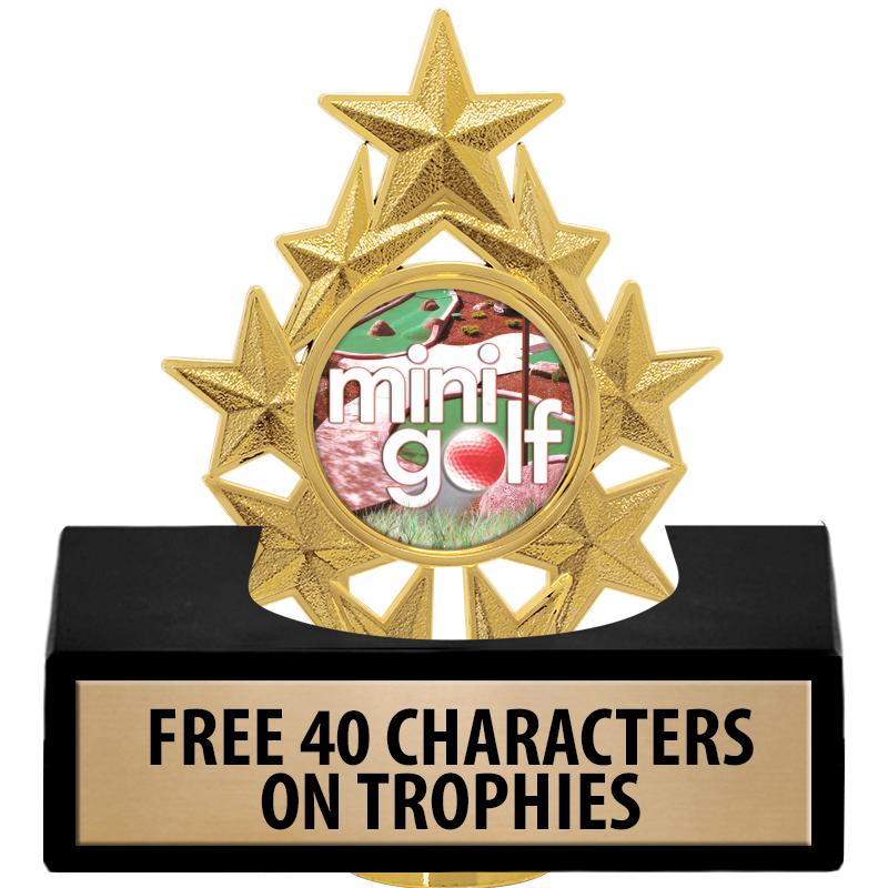 Mini Loop Trophy Mini Golf Trophies - Mini Golf Medals - Mini Golf Plaques and Awards