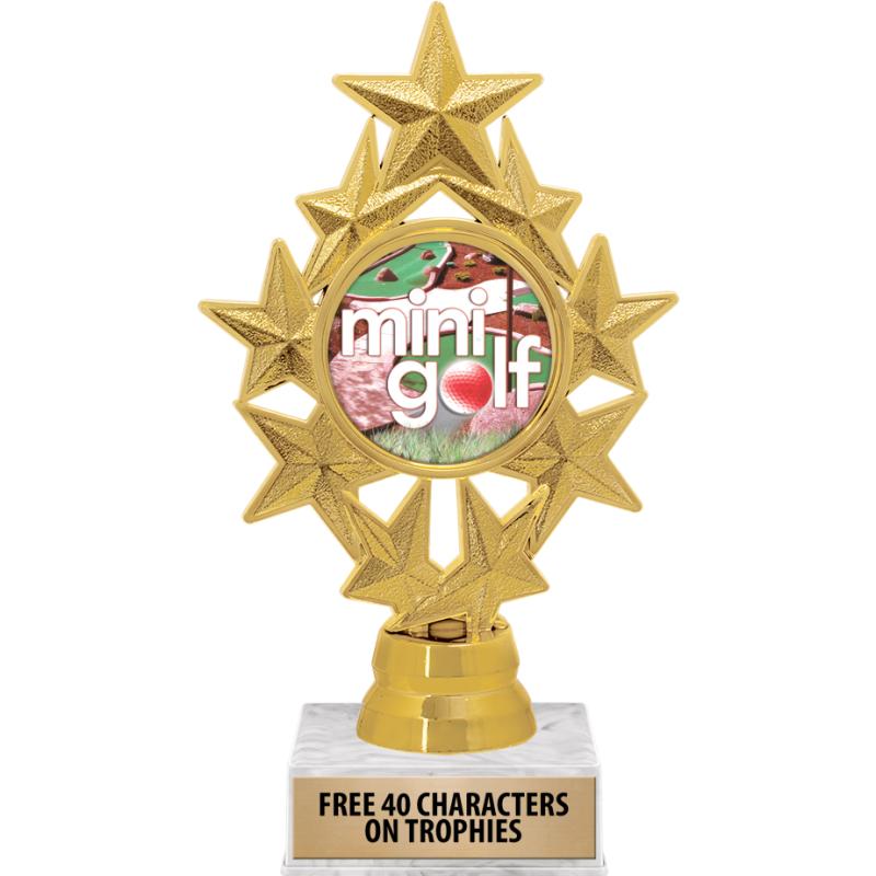 Mini Loop Trophy Mini Golf Trophies - Crown Awards