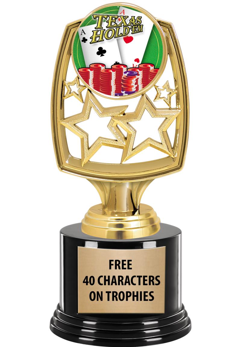 Poker Trophies - Warrington Trophy World