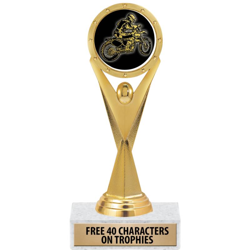 Motorcycle Racer Trophy Motorcycle Trophies - Crown Awards