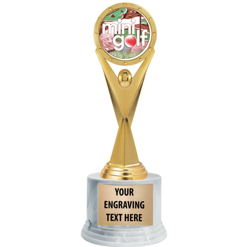Mini Loop Trophy Mini Golf Trophies - Crown Awards